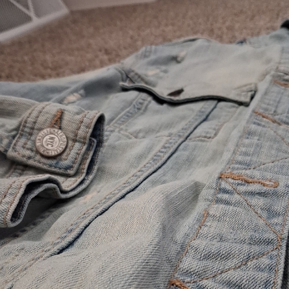 Like New, Aeropostale Light Blue Denim Jacket Womens Size Xl - Picture 2 of 4